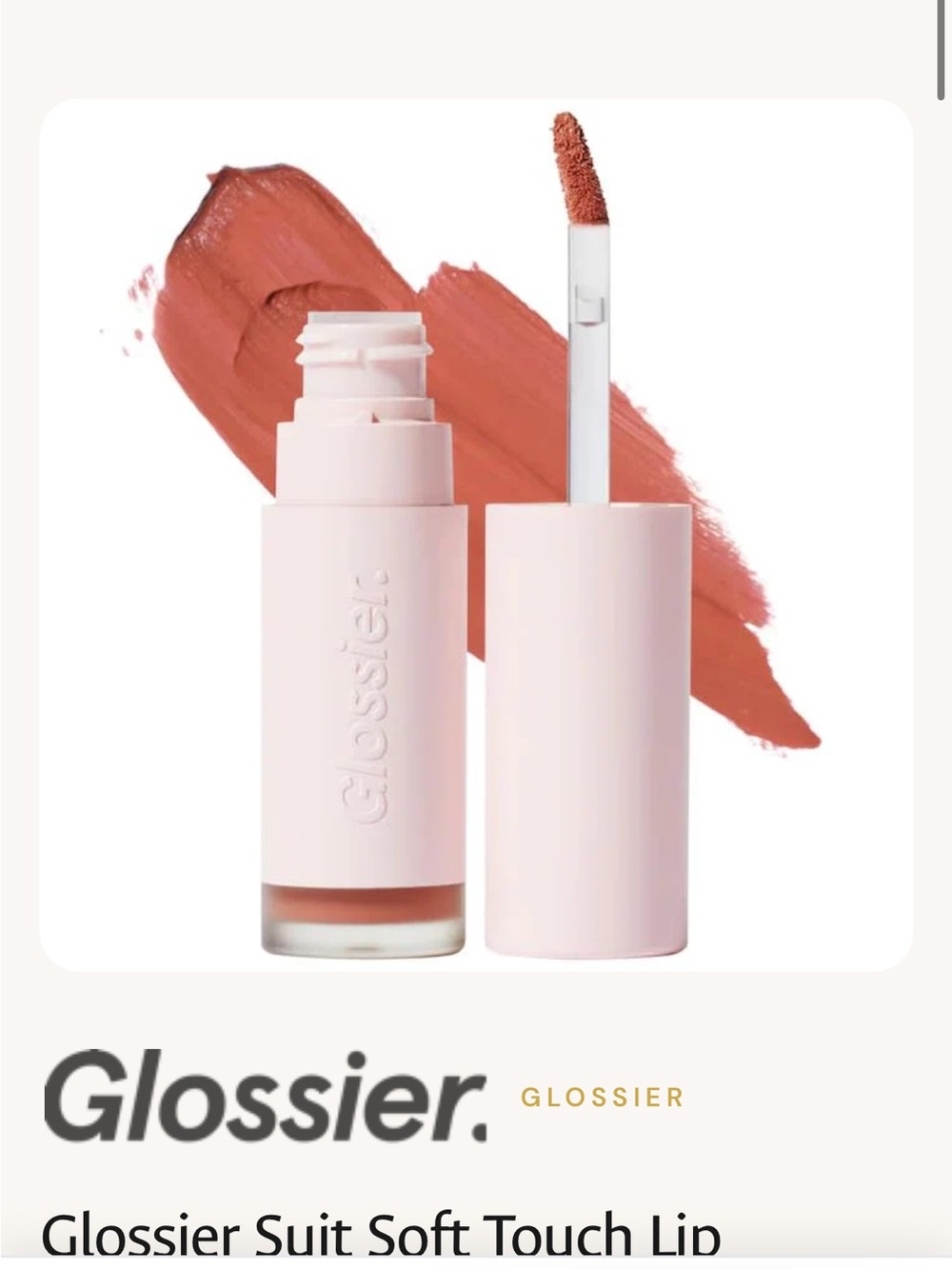 Glossier curve soft touch lip crème new.